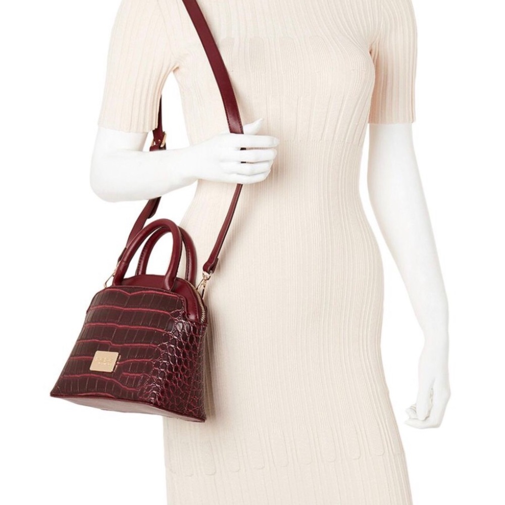 🏈BOGO FREE🏈bebe Crista Croco Dome Crossbody Bag - Picture 3 of 3